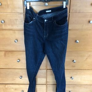 Eileen Fisher Classic 5 pocket riveted blue jeans Sz 16